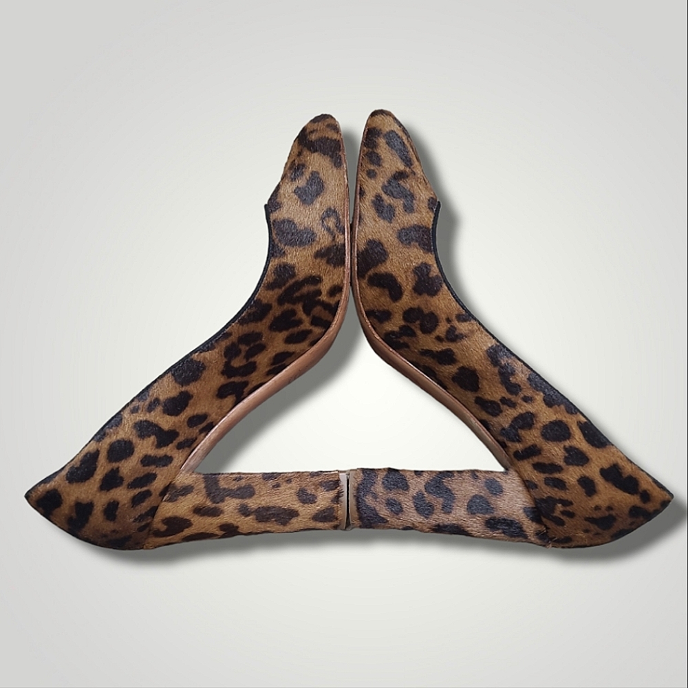 J. Crew Hair On Leopard Print Heels